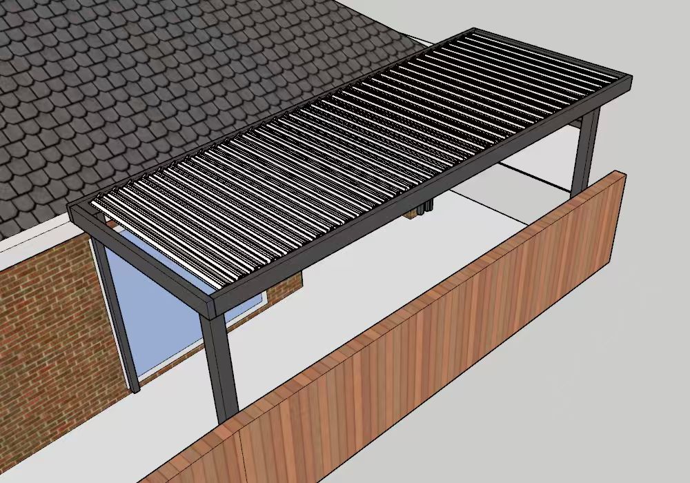 Attached Pergola Designs
