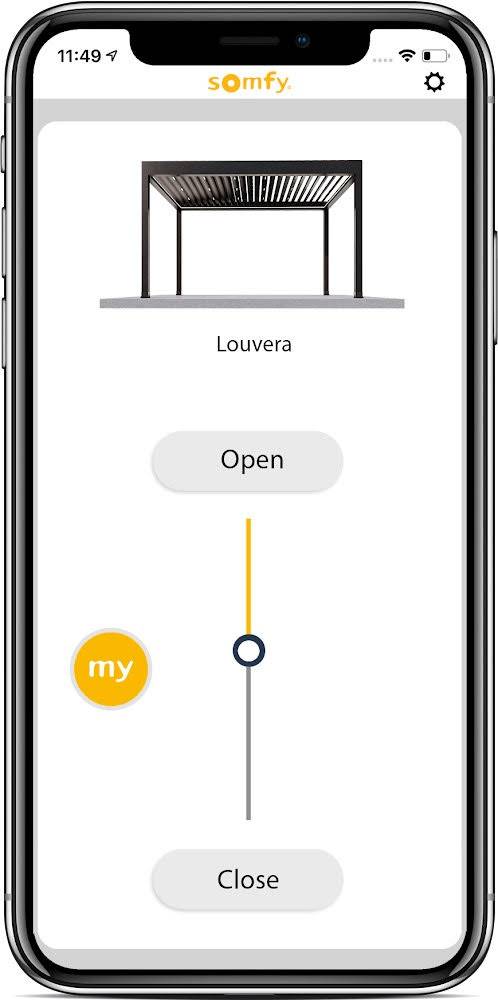 Control your pergola with your smartphone