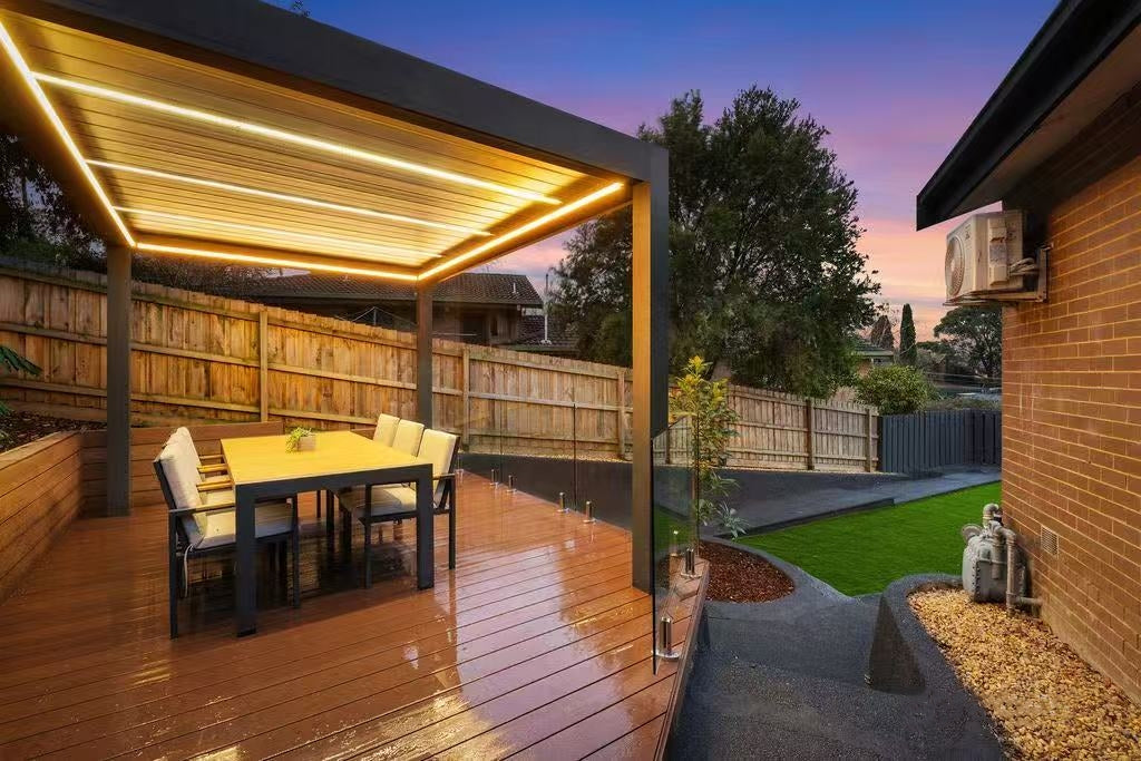 Versatile Shade & Shelter for Your Louvered Pergola